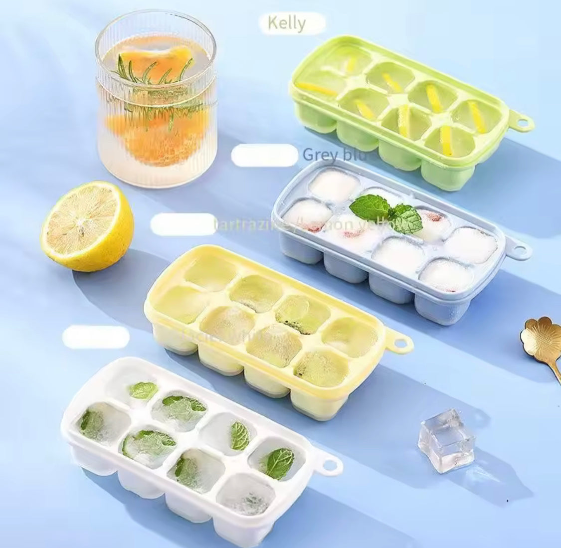 8 Grid Popup Ice Cube Tray, Square Ice Cube Mould, Soft Silicone Ice Cube Mold, Multi Grids Soft Bottom Quick Freezer Fruit Ice Cube Maker 8 Grid Popup Ice Cube Tray, Square Ice Cube Mould, Soft Silicone Ice Cube Mold, Multi Grids Soft Bottom Quick Freezer Fruit Ice Cube Maker